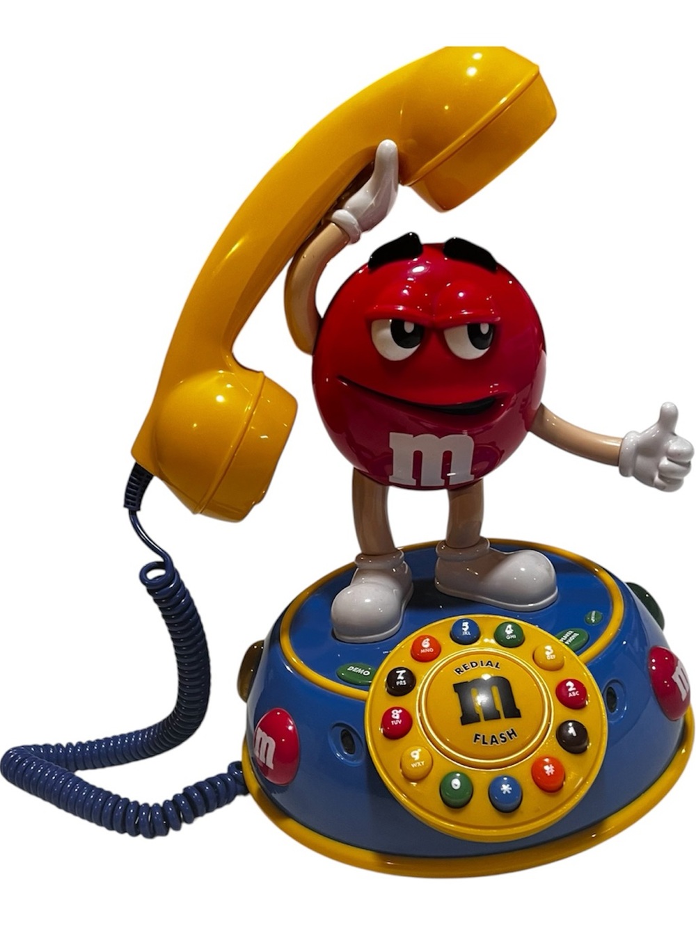 M&M'S Red Character Voice-Activated Rotary Phone Vintage Collectible Telephone